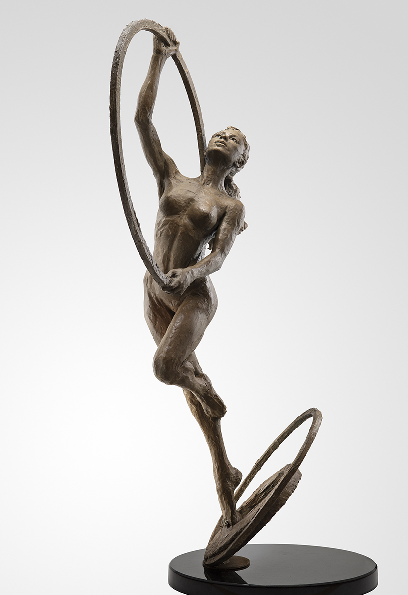 cycles-half-life-paige-bradley-bronze-sculpture