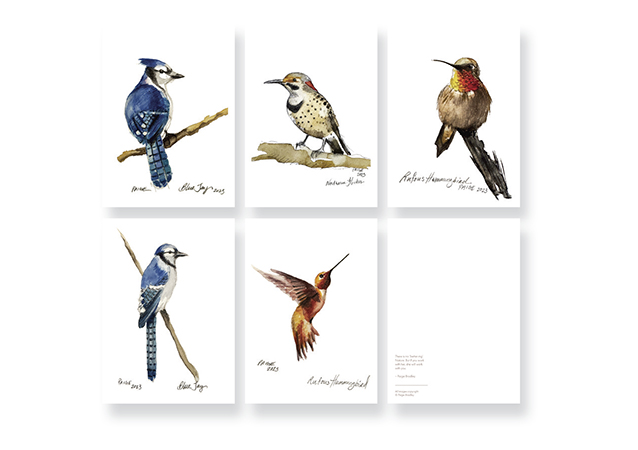 Watercolor Bird Series 
Art Cards